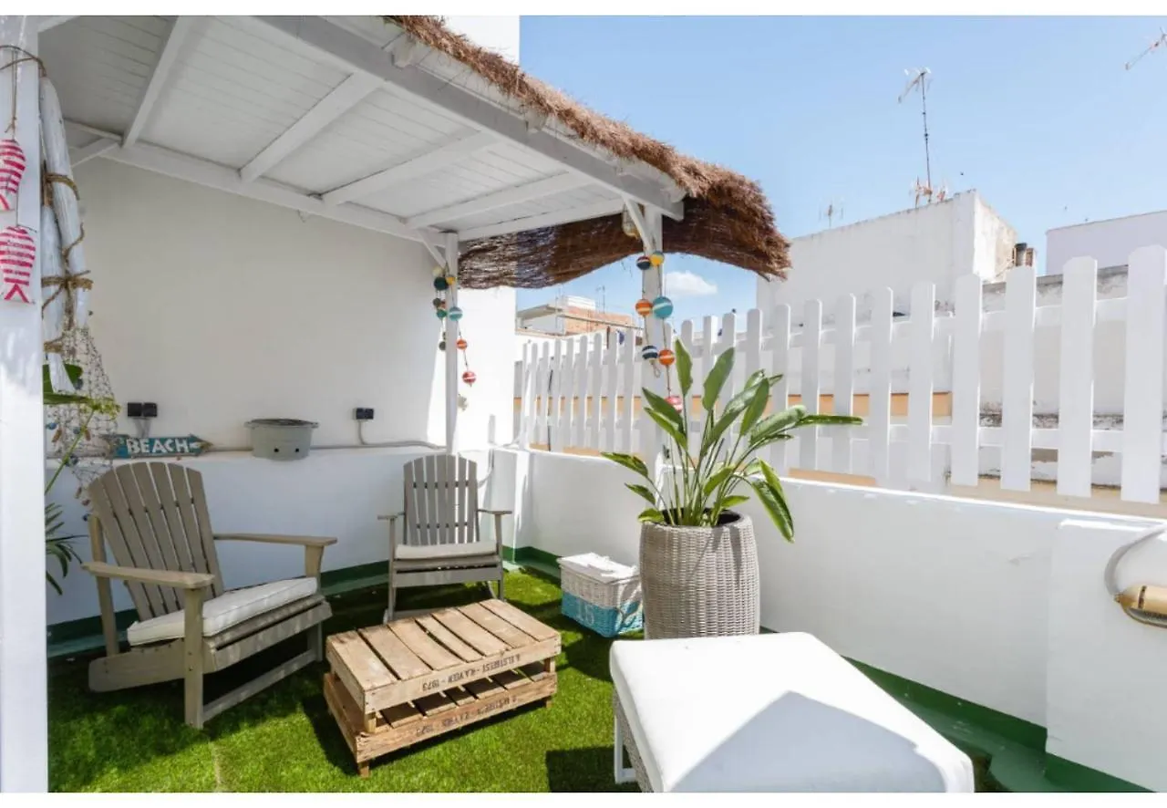 Terraza-Caleta Beach Home By Cadiz4Rentals Apartment Cadiz